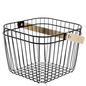 Florina Kovový kôš na ovocie s drevenou rukoväťou, 25 x 25 x 18, 5 cm vyobraziť