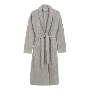 Sivý bavlnený župan veľkosť M/L Terry – HIP vyobraziť