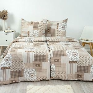 Stanex Krepové obliečky Pečvork béžová, 140 x 200 cm, 70 x 90 cm vyobraziť