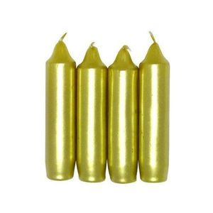 Provence Adventná sviečka zlatá, 4 ks vyobraziť