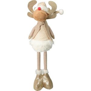 Vianočný stojaci sobík Fred, teleskopické nohy, 49 cm vyobraziť