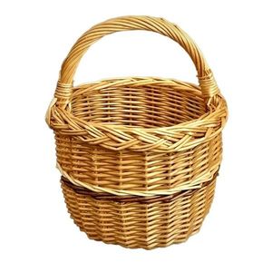 Lakovaný prútený košík na huby, pr. 20 cm vyobraziť