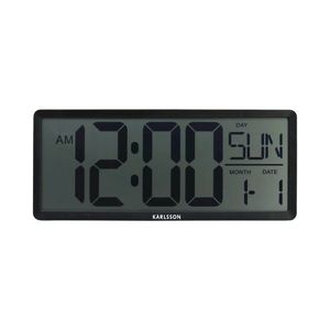 Karlsson 6020BK digitálne hodiny čierna, 35 cm vyobraziť