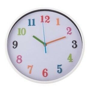 Nástenné hodiny Happy number, pr. 30, 5 cm, plast vyobraziť