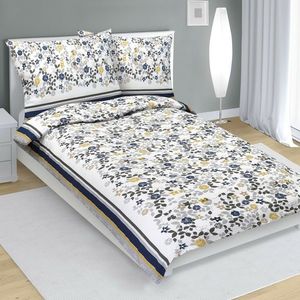 Bellatex Krepové obliečky Lupienok sivá, 140 x 200 cm, 70 x 90 cm vyobraziť