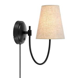 Čierne/béžové nástenné svietidlo do zásuvky Amar – Markslöjd vyobraziť