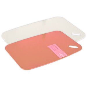 EH Súprava doštičiek na krájanie 2 ks, krémová + koralová vyobraziť