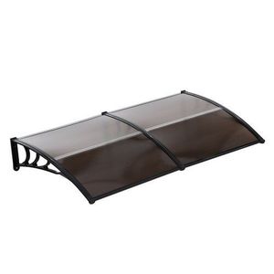 Dverná vchodová strieška hnedá, 100 x 200 cm vyobraziť