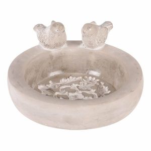 Betónové napájadlo pre vtáčiky Kruh, sivá, 25 x 22 x 12 cm vyobraziť