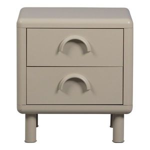 Béžový kovový nočný stolík Rune – WOOOD vyobraziť