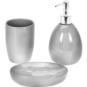 Kúpeľňová sada Valmy 3 ks, sivá vyobraziť