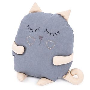 Dakls Tvarovaný vankúšik Mačka sivá, 28 x 32 cm vyobraziť