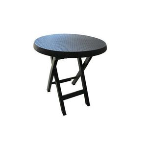 Záhradný stolík Teo Ratan, pr. 70 x v. 70 cm, antracit vyobraziť