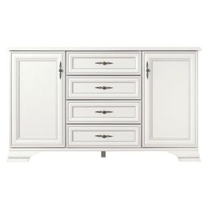 Komoda KENTAKT KOM2D4S, alpská biela vyobraziť