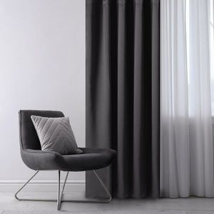 Restilo Záves Blackout Oxford Pleat čierna, 140 x 245 cm vyobraziť