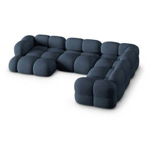 Tmavomodrá rohová pohovka (pravý roh/do tvaru "U") Loretto – Cosmopolitan Design vyobraziť