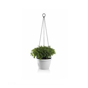 Gardenico Samozavlažovací závesný kvetináč Marina biela, pr. 25 cm, pr. 25 cm vyobraziť