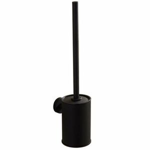 AQUALINE SB304 WC štětka nástenná, čierna vyobraziť