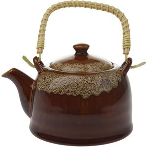 Keramická kanvička na čaj 850 ml, béžová vyobraziť