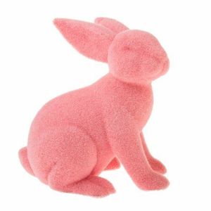 Veľkonočná dekorácia zajac, ružová, 25 x 16 x 28 cm vyobraziť