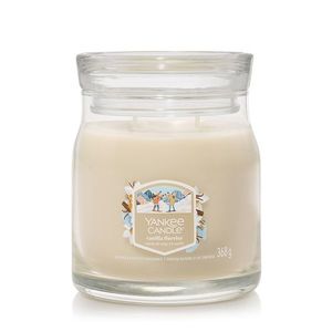 Yankee Candle vonná sviečka Signature v skle stredná Vanilla Flurries, 368 g, S vyobraziť