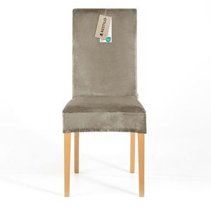 Restilo Napínací poťah na stoličku Sento béžová, 48 x 48 x 58 + 10 cm vyobraziť