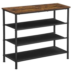 Botník E1035 OLW, staré drevo, 3 poschodia vyobraziť