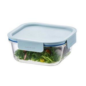 LOCKnLOCK Dóza sklenená štvorcová CLEAR, 750 ml, mint, 750 ml vyobraziť