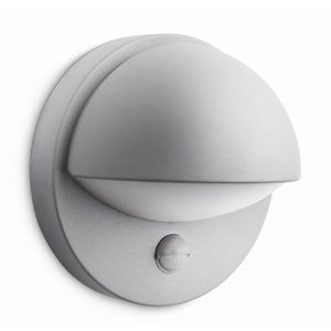 Philips 16246/87/16 June Vonkajšie nástenné svietidlo s čidlom 19, 5 cm, sivá vyobraziť