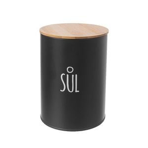 Orion Plechová dóza na soľ BLACK vyobraziť