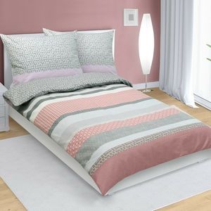 Bellatex Flanelové obliečky Ornament sivá, 140 x 200 cm, 70 x 90 cm vyobraziť