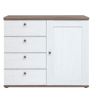 Komoda TEINA 4S1D, borovica canyon vyobraziť