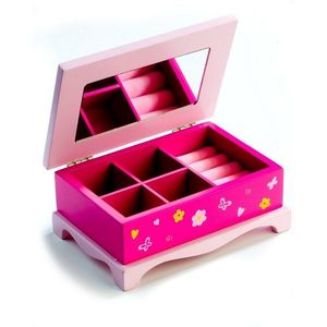 Teddies Drevená šperkovnica Princess, 17 x 7 x 11, 5 cm vyobraziť