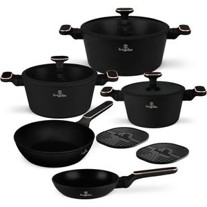 BerlingerHaus Súprava riadu s titánovým povrchom Black Rose, 10 ks vyobraziť