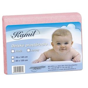 Bellatex Detské froté prestieradlo, ružová, 60 x 120 cm vyobraziť