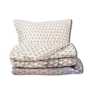 Matex Saténové obliečky Trojuholníky, 140 x 200 cm, 70 x 90 cm vyobraziť