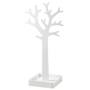 Stojan na šperky v tvare stromu Compactor – biely plast vyobraziť