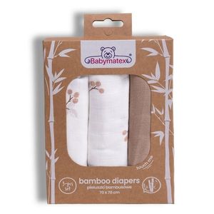 Babymatex Bambusové plienky Maliny, 70 x 70 cm, súprava 3 ks vyobraziť