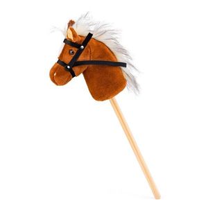 Faunica Hobby horse Scarlet, svetlohnedý kôň na tyči vyobraziť