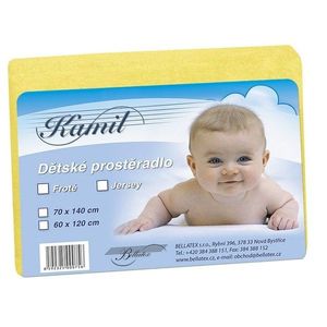 Bellatex Detské froté prestieradlo, žltá, 60 x 120 cm vyobraziť