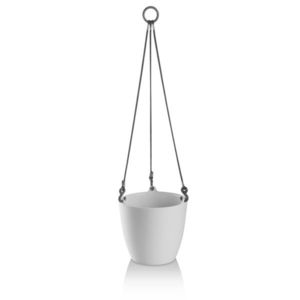 PLASTKON květináč ARIELLA pr.18cm ledově BÍ závěsný vyobraziť