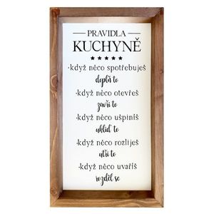 Bohemia Gifts Dekoračný obrázok - Kuchyně, 20 x 35 cm vyobraziť