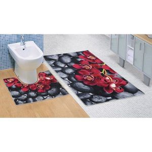 Bellatex Kúpeľňová predložka Orchidea 3D, 60 x 100 + 60 x 50 cm vyobraziť