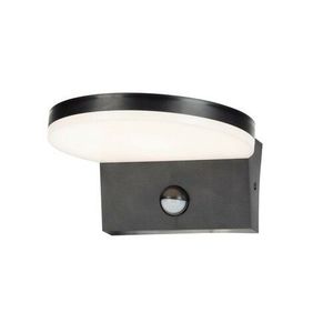 Rabalux 77119 vonkajšie nástenné LED svietidlo so senzorom Batida, čierna vyobraziť