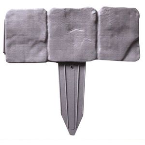 Záhradná palisáda obrubník lem trávniku 2, 5 m sivá, vyobraziť