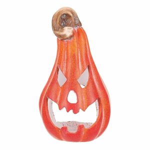 Jesenná dekorácia Tekvica na čajovú/LED sviečku, 11 x 12 x 21 cm, keramika vyobraziť