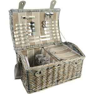 Piknikový kôš pre 4 osoby Brown, 46 x 31 x 21 cm vyobraziť