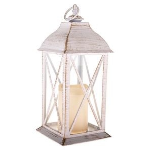 Lampáš s LED sviečkou Winter, 30, 5 x 14 cm, svetlo teplá biela, plast vyobraziť