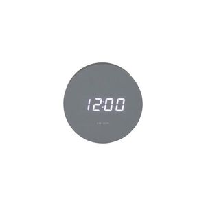 Karlsson 5981GY dizajnové LED hodiny s budíkom sivá, pr. 9 cm vyobraziť