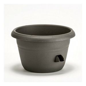 Samozavlažovacia žardina Siesta, antracit, Plastia 25 cm, pr. 25 cm vyobraziť